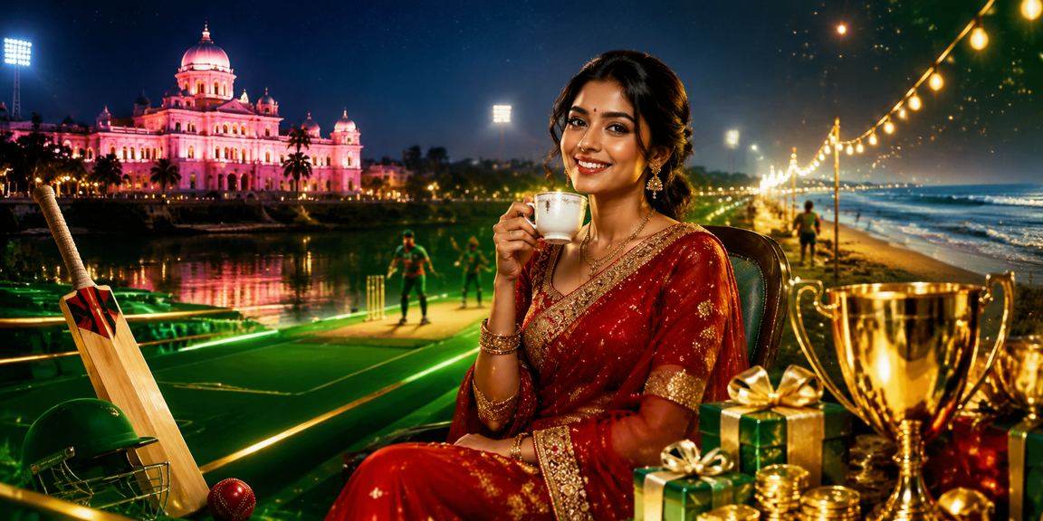 ঢাকার সৈকতে ক্রিকেট থিমের জ্যাকপট গেমস উপভোগ