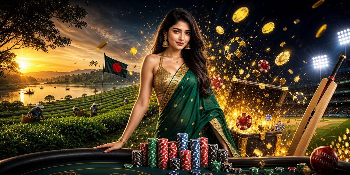 সিলেটের চা বাগানে ক্রিকেট বেটিং উপভোগ করছেন একজন ব্যবহারকারী